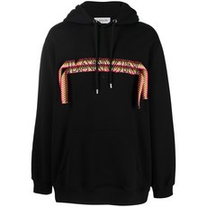 랑방 오버사이즈 로고 아플리케 후디