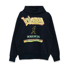 컬러 그래픽 프린트 후디