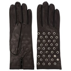 마노키 아일렛 디테일 가죽 장갑