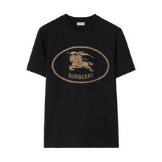 버버리 나이트 스탬프 코튼 티셔츠