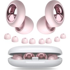 vakaria 睡眠耳塞 日本原裝進口抗噪降噪矽膠耳塞 聽覺保護 飛機/學習/打鼾適用 (台北出貨), 1個, 高雅粉