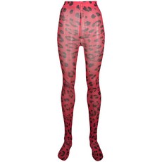 필립플레인 레오파드 프린트 타이즈