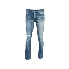 생 로랑 중고 워싱 디스트레스드 진