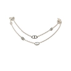 에르메스 중고 2010-2025 스털링 실버 파랑돌 롱 120 네크리스