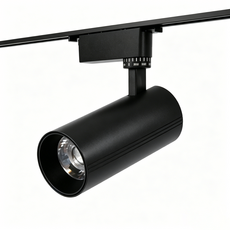 三色變光 LED 軌道燈 COB 光源 360 度旋轉, LED軌道射燈-黑殼20W-黃光, 1件