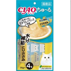 CIAO 啾嚕肉泥 貓零食 14g*4入, 54g, 1個, 水分補給 雞肉 SC-180
