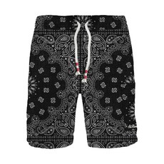 MC2세인트바스 페이즐리 프린트 드로스트링 쇼츠