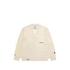 에이프바이베이프 V넥 아플리케 가디건