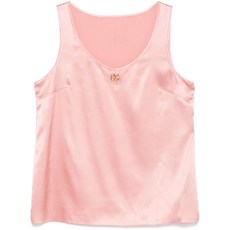 돌체앤가바나 DNA 로고 장식 새틴 탑