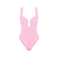 파라미돈나 미카 V넥 텍스처 비치웨어, 핑크계열