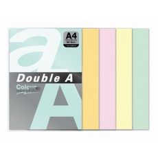 Double A 影印紙 A4 210*297mm 80gsm 彩色 彩紅包 1包 5色各100張 DA025, 1個, 嘉里快遞 單張訂單限制最多10包