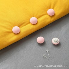 被子固定器 塑膠軟針 安全隱形無痕 棉被角防跑, 粉色蘑菇頭 不含針, 1套