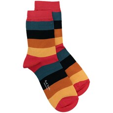 폴스미스 컬러블록 스트라이프 양말
