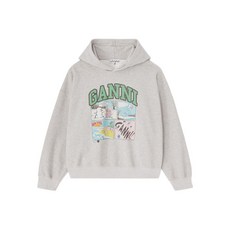 가니 그래픽 프린트 후디