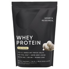 SPORTS RESEARCH 乳清蛋白粉 香草奶油風味, 1個, 940g