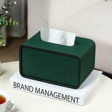 新款紙巾盒 客廳高檔高級輕奢紙抽盒 創意家用臥室茶几桌面抽紙盒, 1個, 綠色