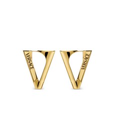 베르사체 트라이앵글 로고 디테일 이어링