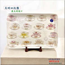 義大利進口 美耐皿托盤 歐舍傢居, 白色, 1個