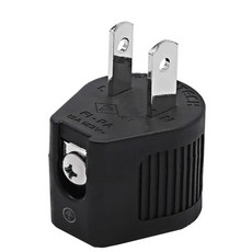 FURUTECH FI-PA 15A 125V 轉換插頭, 黑色, 1個, FI-PA NCF (R)