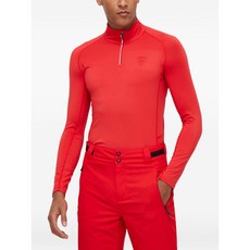 로시놀 하프 지퍼 터틀넥 탑