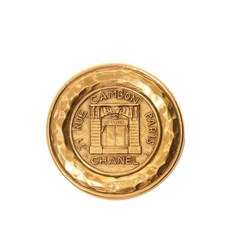 샤넬 중고 1980's 서클 깜봉 브로치