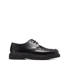 비니스 인터우븐 디테일 레이스업 더비 슈즈