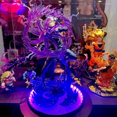 五條悟 咒術迴戰公仔 - 燈座發光 maximatic 正版意象化公仔, 1個, 燈座發光(虛式茈全配/五條悟版本1)
