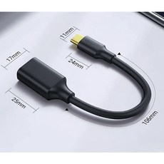 USB3.1 to Type-C OTG 數據傳輸線, 黑色, 1個