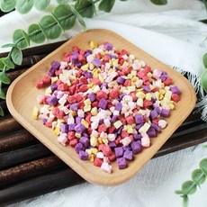 三隻小豬寵物用品 Minishow 毛孩拌糧 倉鼠 兔兔 狗狗適用, 1個, 綜合【蔬果】丁凍乾18g