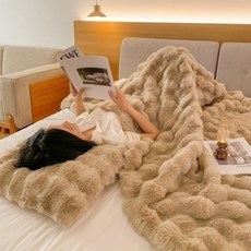 托斯卡納仿兔毛沙發毯 70*100CM
