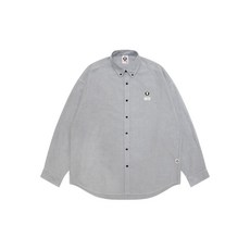 에이프바이베이프 로고 자수 셔츠