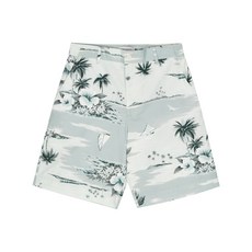 메종키츠네 랜드스케이프 프린트 데크 쇼츠