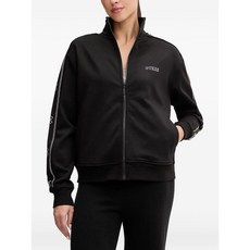 게스 장식 지퍼 스웨트셔츠