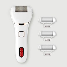 電動磨腳器去死皮老繭新款USB充電 個人護理修腳皮去角質美足, 白色, 一個