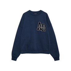 애니빙 마일스 레터맨 로고 자수 스웨트셔츠