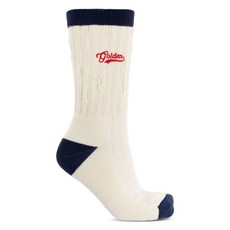 골든 구스 로고 자수 양말