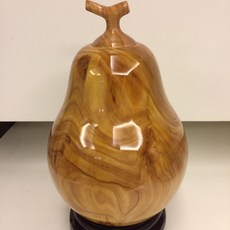 台灣紅檜福瓜聚寶盆,招財納福,居家辦公室擺飾,聚財氣增好運, 1個, 紅檜原色上亮漆寬16公分高23公分含蓋