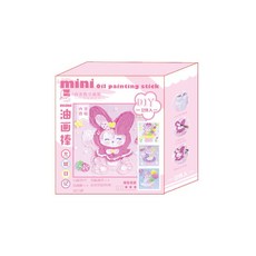 mini 油畫棒 DIY立體手工繪畫套組 兒童創意蠟筆油畫, 1個, (3)mini油畫-龍尼日記