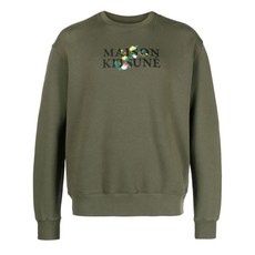 메종키츠네 플로럴 자수 스웨트셔츠