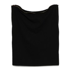 P.L.N. 지퍼 장식 탱크 탑