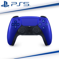 PS5 DualSense 無線控制器 冰河白 搭配充電座, 1個, 鈷藍色 手把CFI-ZCT1G09, CFI-ZCT1G, 鈷藍色 手把
