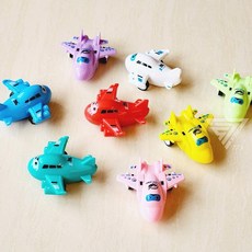 迷你小飛機玩具迴力車 MINI Q版卡通幼兒慣性滑行玩具車, 1個, 飛機款式