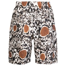 에드워드크러칠리 아트 패턴 실크 쇼츠