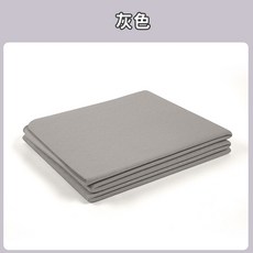 摺疊瑜珈墊 - 瑜珈墊/運動墊/健身墊/遊戲墊 - 加厚折疊設計, 1個, 灰色