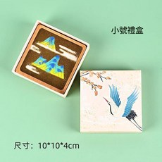 螺鈿DIY胸針/髮夾材料組 貝殼碎片飾品 國風暖場團建活動, 禮盒小號可裝胸針 髮夾, 1個