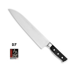 Maestro Wu 金合利 D7 金門砲彈鋼 240mm 廚師刀, 1個, Factory Sharp (出廠), Black
