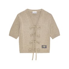 가니 레이스업 가디건