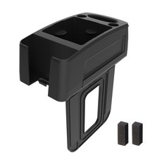 車之嚴選 cars_go 汽車用品【EB-205】SEIKO 車用後座椅 椅縫插入式 手機架 收納置物盒 雙杯架, 1個