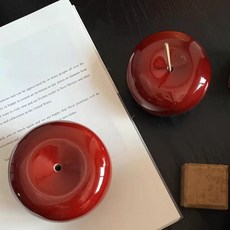現代簡約水果盤拖盤, 1個, 木質蘋果香插8*6cm