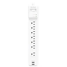 CyberPower 防突波 7插座 2 USB充電延長線組, 1個